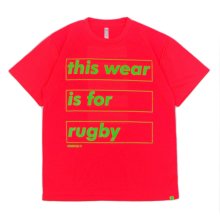 O3 RUGBY GAME wear & goods this wear dry S/S TEE -neon orange-