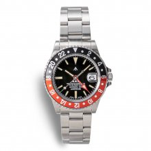 <img class='new_mark_img1' src='https://img.shop-pro.jp/img/new/icons8.gif' style='border:none;display:inline;margin:0px;padding:0px;width:auto;' />Naval Watch Produced By LOWERCASE FRXD004 GMT Mechanical S/S 3 links Metal band