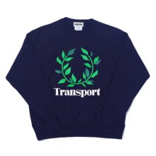 <img class='new_mark_img1' src='https://img.shop-pro.jp/img/new/icons6.gif' style='border:none;display:inline;margin:0px;padding:0px;width:auto;' />TRANSPORT LAUREL REVERSE WEAVE 12oz CREW SWEAT   -candyrim exclusive- -navy/og-