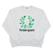 <img class='new_mark_img1' src='https://img.shop-pro.jp/img/new/icons6.gif' style='border:none;display:inline;margin:0px;padding:0px;width:auto;' />TRANSPORT LAUREL REVERSE WEAVE 12oz CREW SWEAT   -candyrim exclusive- -silver gray/og-