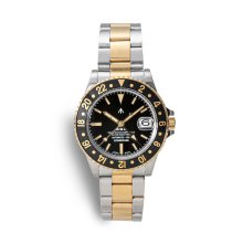 <img class='new_mark_img1' src='https://img.shop-pro.jp/img/new/icons9.gif' style='border:none;display:inline;margin:0px;padding:0px;width:auto;' />Naval Watch Produced By LOWERCASE FRXD008 GMT Mechanical S/S 3 links Metal band / SV&GD combi. model