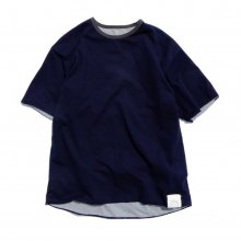 <img class='new_mark_img1' src='https://img.shop-pro.jp/img/new/icons9.gif' style='border:none;display:inline;margin:0px;padding:0px;width:auto;' />THE FABRIC DOUBLE FACE TEE -navy/gray-