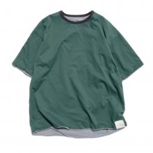 <img class='new_mark_img1' src='https://img.shop-pro.jp/img/new/icons9.gif' style='border:none;display:inline;margin:0px;padding:0px;width:auto;' />THE FABRIC DOUBLE FACE TEE -green/gray-