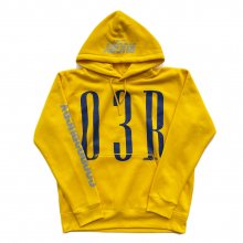 <img class='new_mark_img1' src='https://img.shop-pro.jp/img/new/icons9.gif' style='border:none;display:inline;margin:0px;padding:0px;width:auto;' />O3 RUGBY GAME wear & goods BIG O3R HOOD LOGO SWEAT -yellow-