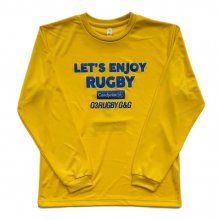 O3 RUGBY GAME wear & goods ENJOY RUGBY dry L/S TEE -daisy-