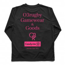 <img class='new_mark_img1' src='https://img.shop-pro.jp/img/new/icons15.gif' style='border:none;display:inline;margin:0px;padding:0px;width:auto;' />O3 RUGBY GAME wear & goods BIG O3R dry L/S TEE -black/aurora pink-