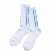 <img class='new_mark_img1' src='https://img.shop-pro.jp/img/new/icons15.gif' style='border:none;display:inline;margin:0px;padding:0px;width:auto;' />O3 RUGBY GAME wear & goods BIG LOGO SOCKS -white/saxblue-