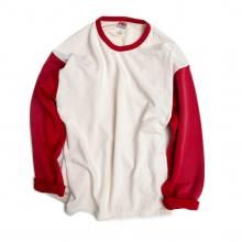 <img class='new_mark_img1' src='https://img.shop-pro.jp/img/new/icons15.gif' style='border:none;display:inline;margin:0px;padding:0px;width:auto;' />THE FABRIC BASEBALL LONG TEE -red-