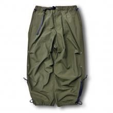 THE CHANGING LENGTH/HEM WIDE ZIP UP TUCKED PANTS -olive-