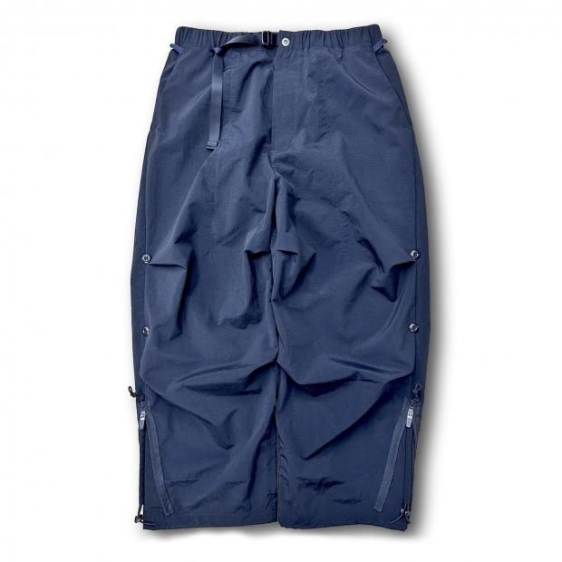 POLIQUANT | THE CHANGING LENGTH/HEM WIDE ZIP UP TUCKED PANTS