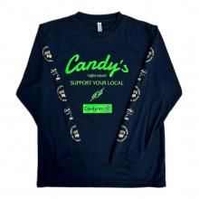 <img class='new_mark_img1' src='https://img.shop-pro.jp/img/new/icons15.gif' style='border:none;display:inline;margin:0px;padding:0px;width:auto;' />O3 RUGBY GAME wear & goods Candy's S.Y.L. L/S TEE -navy/neongreen-