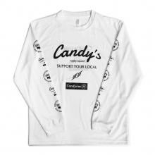 <img class='new_mark_img1' src='https://img.shop-pro.jp/img/new/icons15.gif' style='border:none;display:inline;margin:0px;padding:0px;width:auto;' />ͽSS~5LO3 RUGBY GAME wear & goods Candy's dry S.Y.L. L/S TEE -white/black-