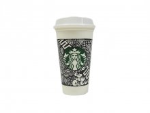 Starbucks White Cup Contest Reusable Cup 16 fl oz LTD.EDITION