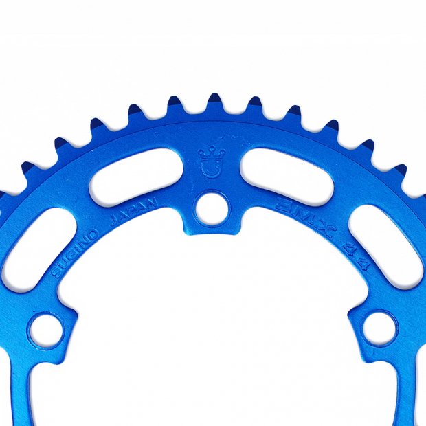 SUGINO / BMX CHAINRING PCD110 1/8(厚歯) 44T BLUE “VINTAGE PARTS