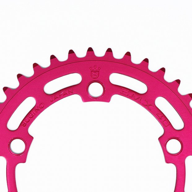 SUGINO / BMX CHAINRING PCD110 1/8(厚歯) 40T RED “VINTAGE PARTS” - Candyrim