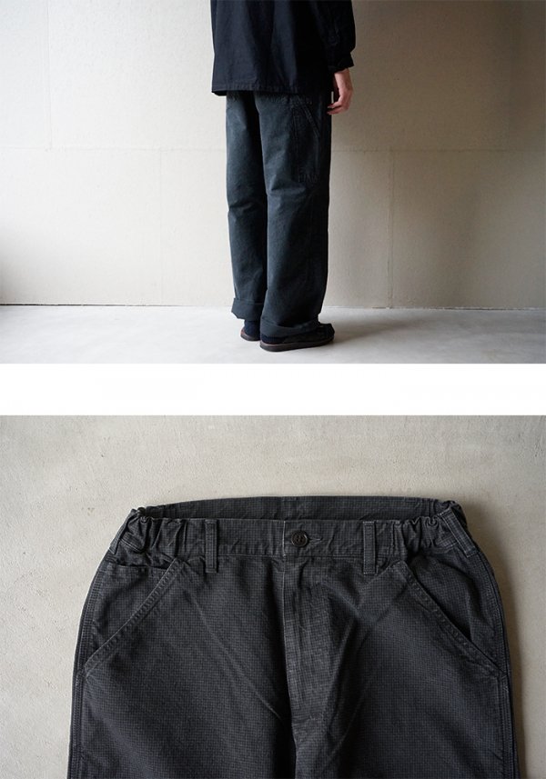 ordinary fits RELAX PAINTER PANTS check