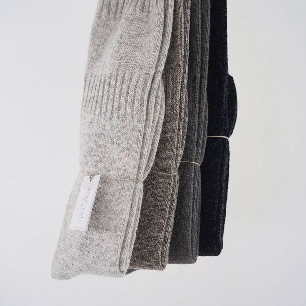rib socks<br>light gray.mocha.khaki.charcoal<br>