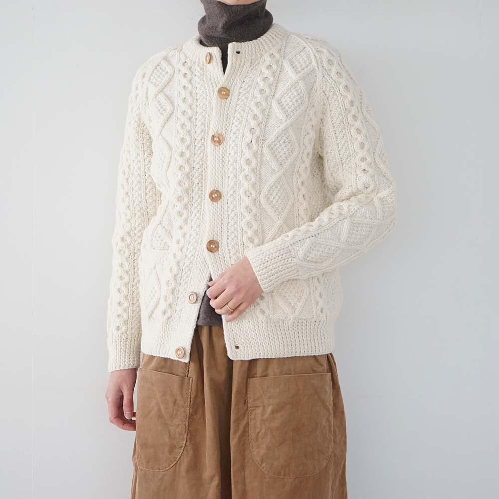 CREW CARDIGAN<br>WHITE<br>