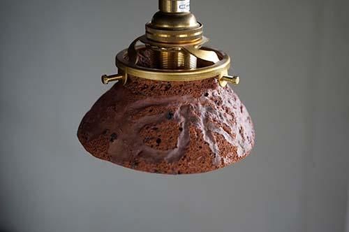 十場天伸 軽石ランプシェード