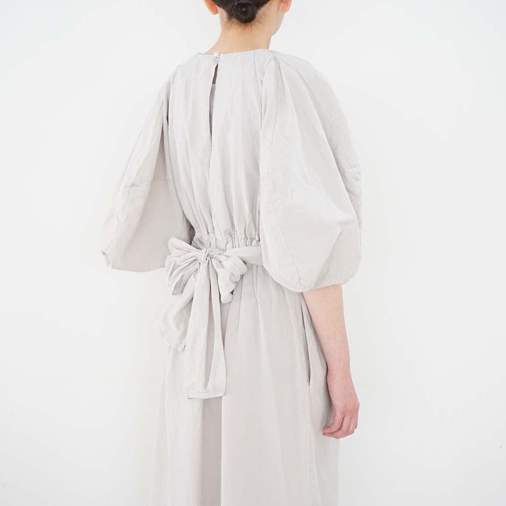 Cotton paper voile spacecraft wrapped dress<br>Jade<br>