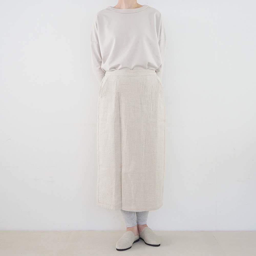 linen wool skirt<br>flax<br>