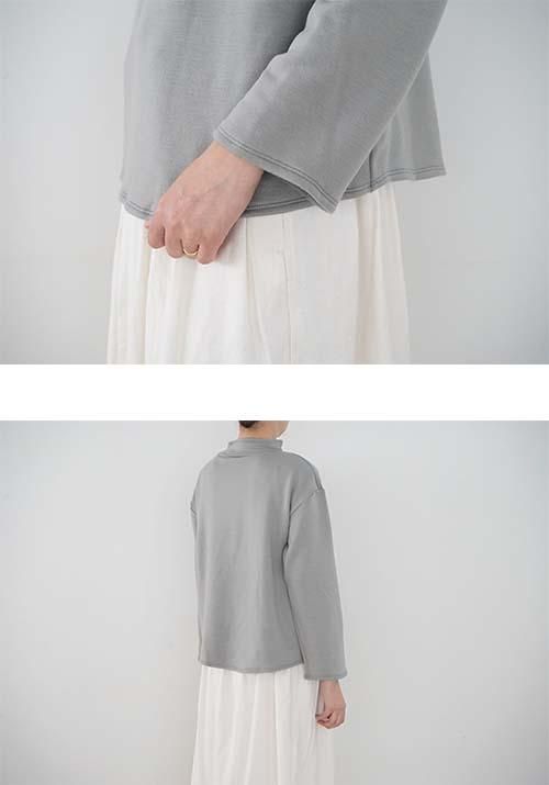 MITTAN スーパー120'sウール裏毛モックネック