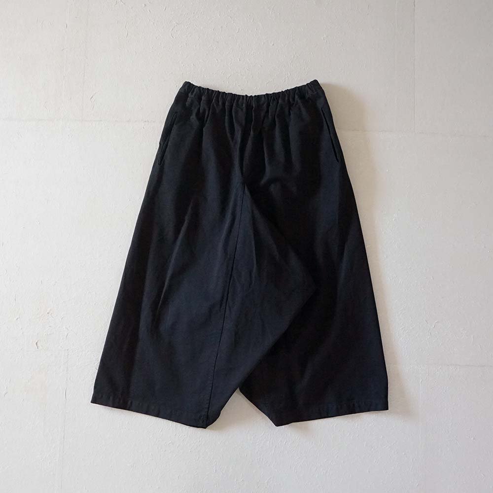 CHINO CLOTH SARUEL PANTS<br>BLACK<br>