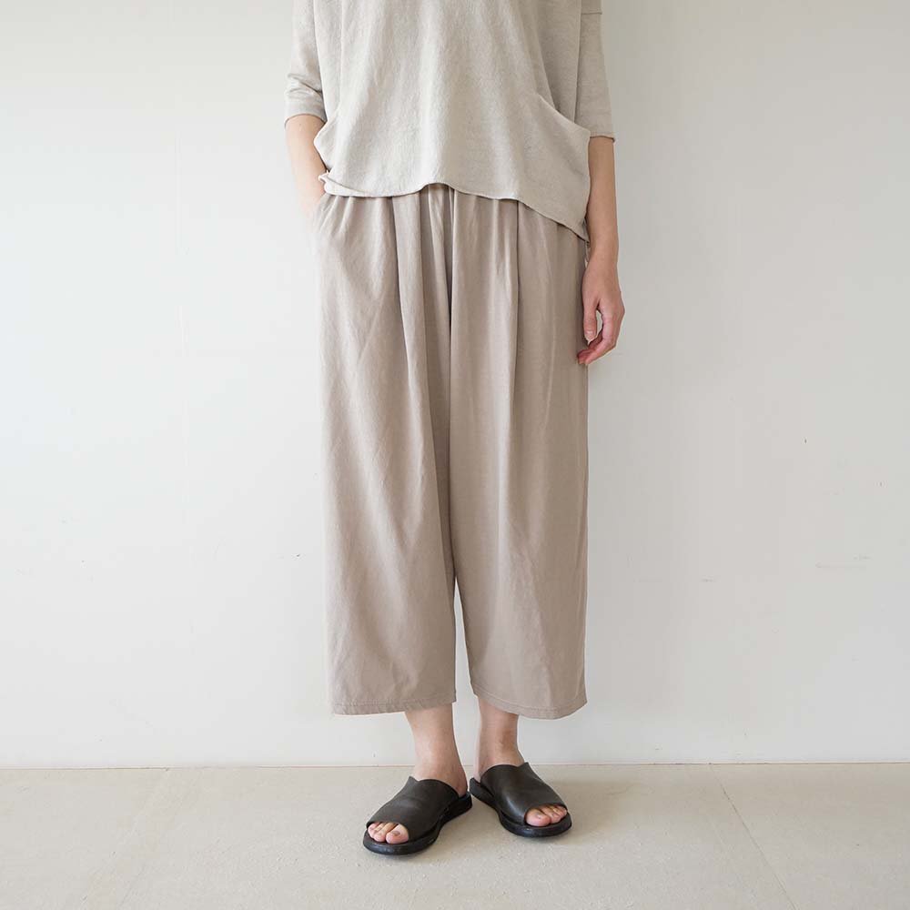 cut&sew wide pants<br>oyster<br>