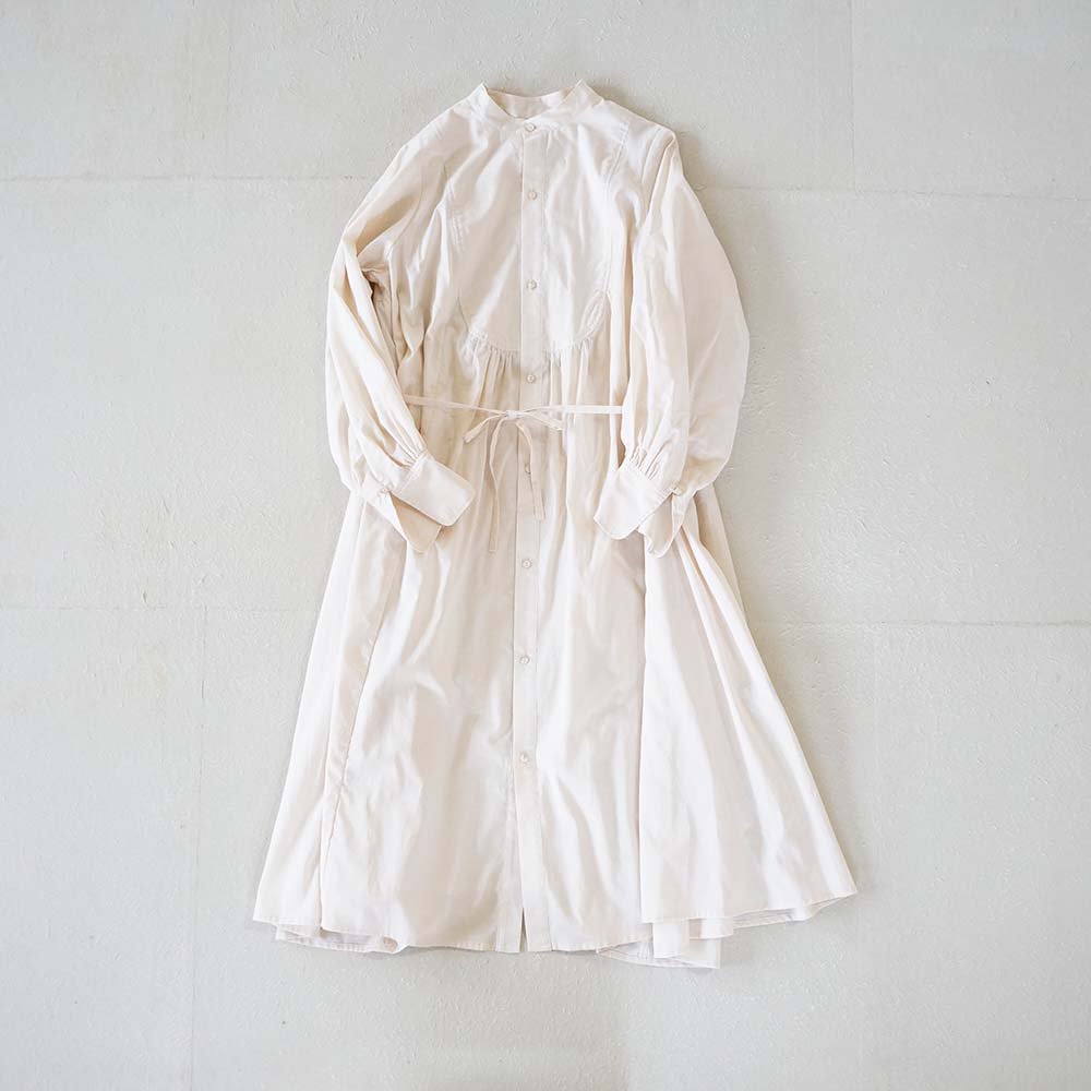 the last flower of the afternoon | 暮れゆく森 Bosom shirt dress (black x white)  | シャツ トップス お洒落 - レディースファッション