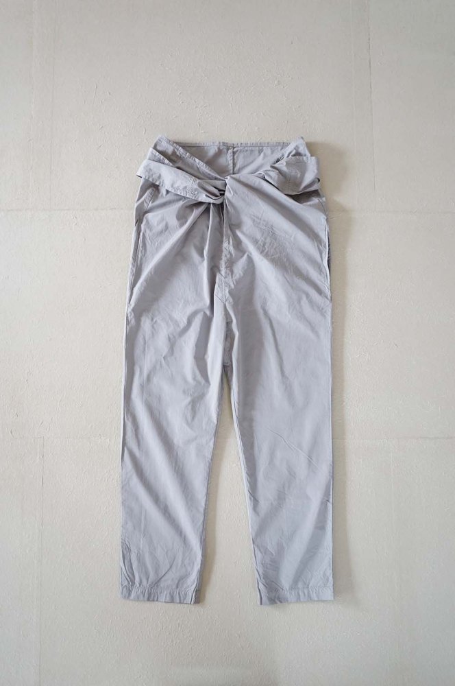 Suvin cotton broadcloth wrapped pants<br>Ash violet jade<br>