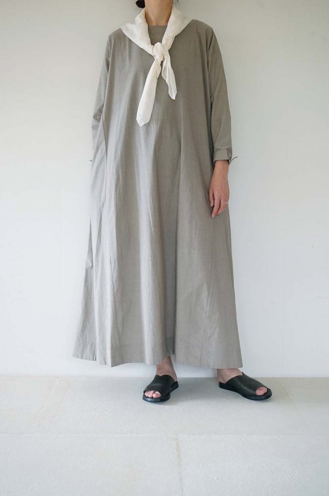 Boat neck onepiece<br>Gray<br>