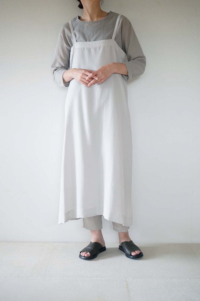 Silk strap onepiece<br>Lt.gray<br>