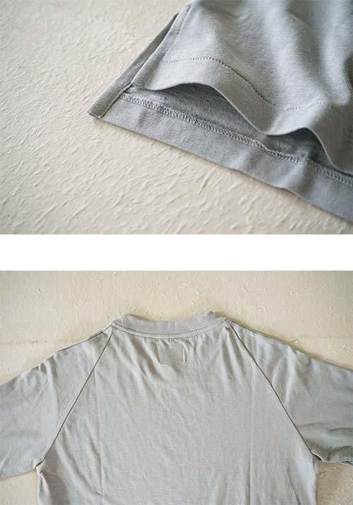 コズミックワンダー　グレー 長袖カットソー COSMIC WONDER Cotton cashmere long sleeve t-shirt