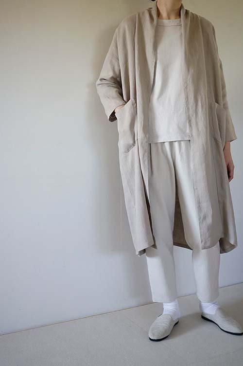 100％安い evam eva robe linen トップス