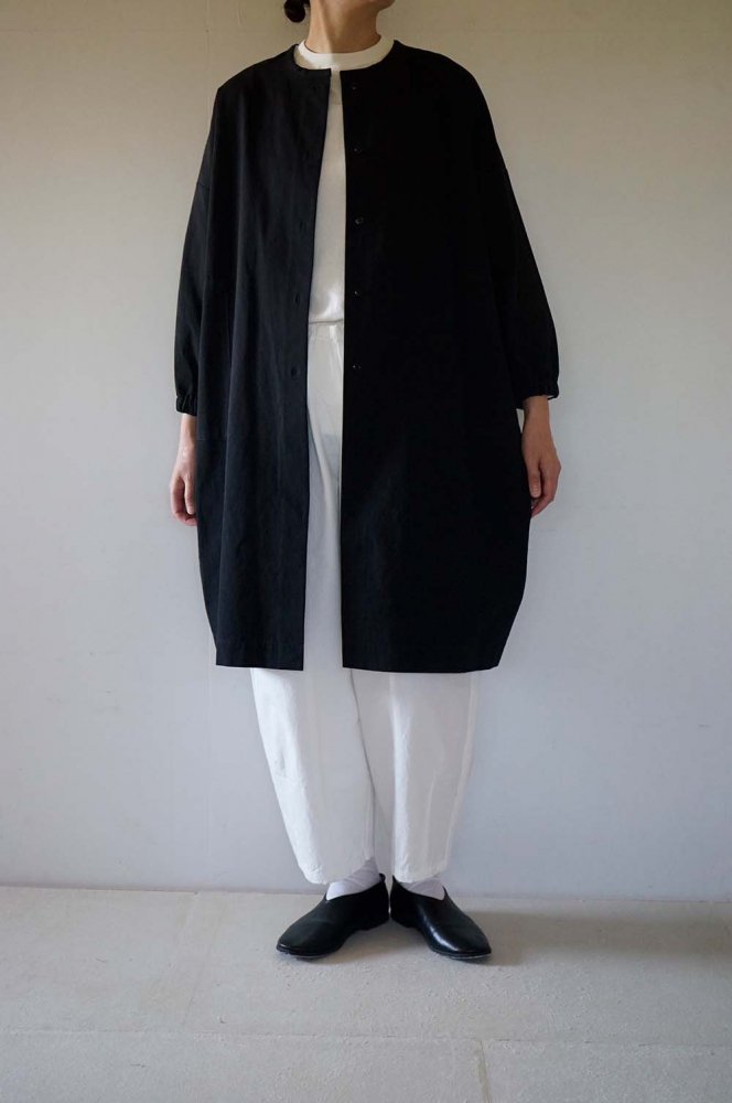 Daumier Cotton Coat<br>BLACK<br>