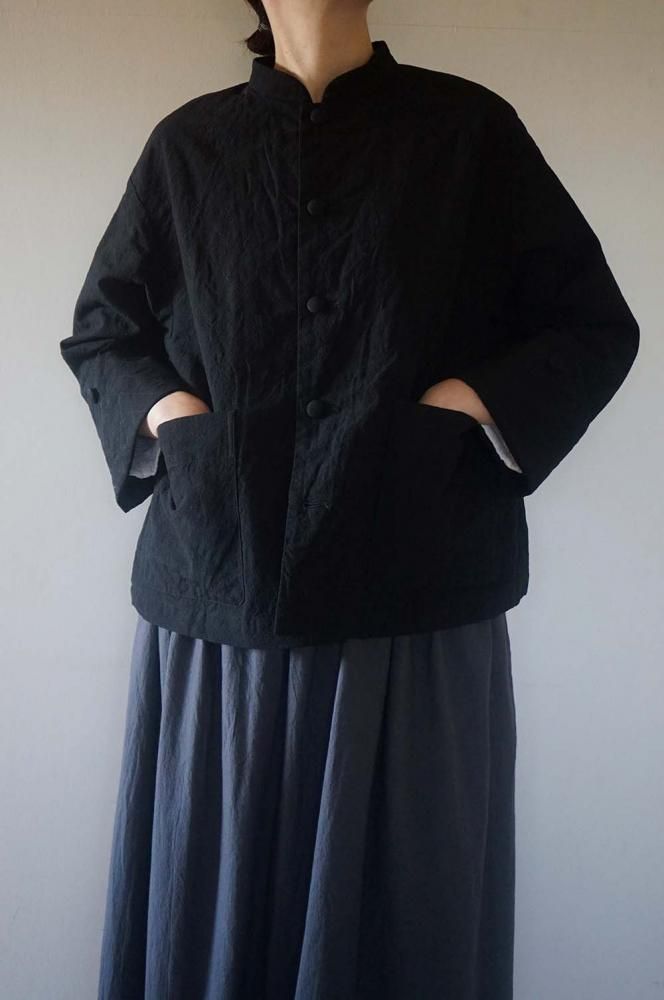 QUILT ETOILE HALF COAT<br>BLACK<br>