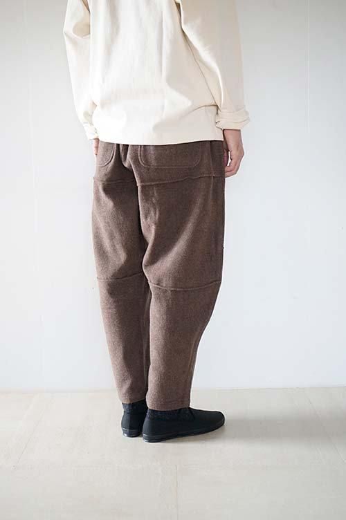 セール】 ウールブレンドヘリンボーンタックパンツ （その他