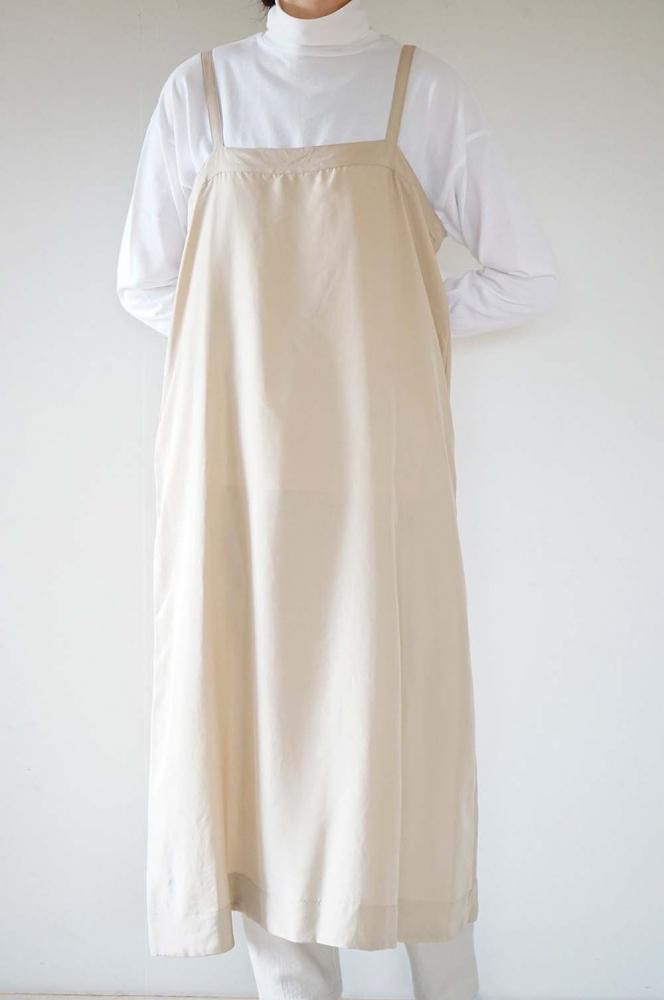 Silk strap onepiece<br>Beige<br>