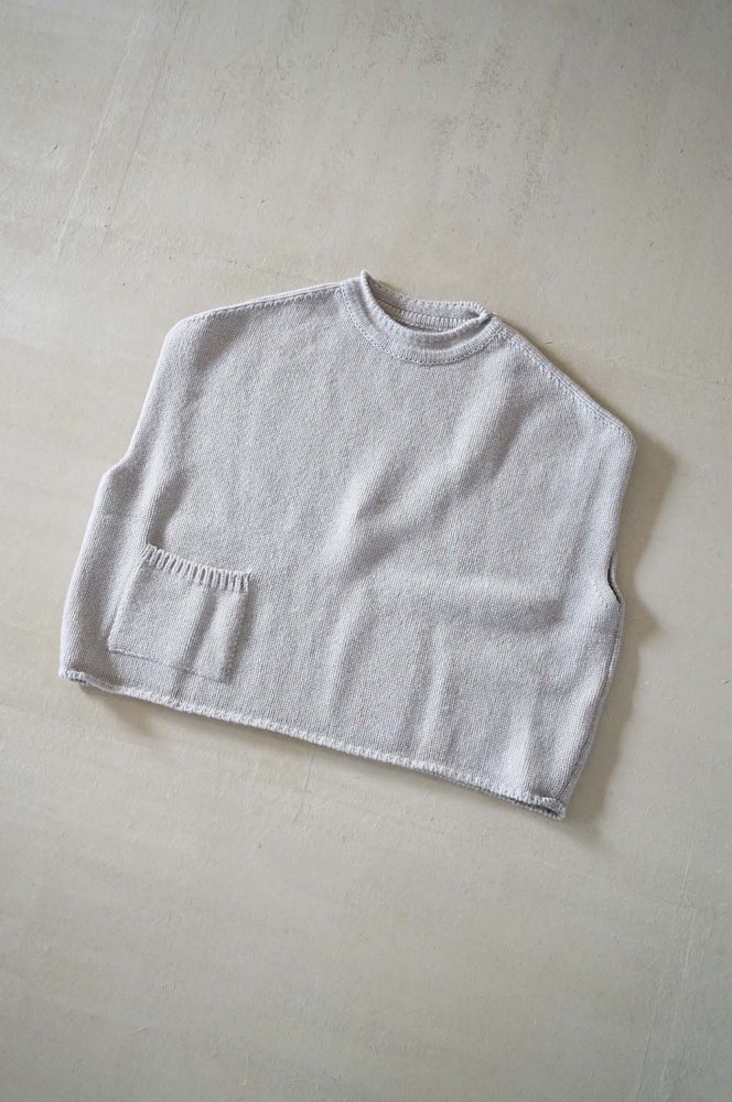 Rude Wool Knit Vest<br>LIGHT GRAY<br>