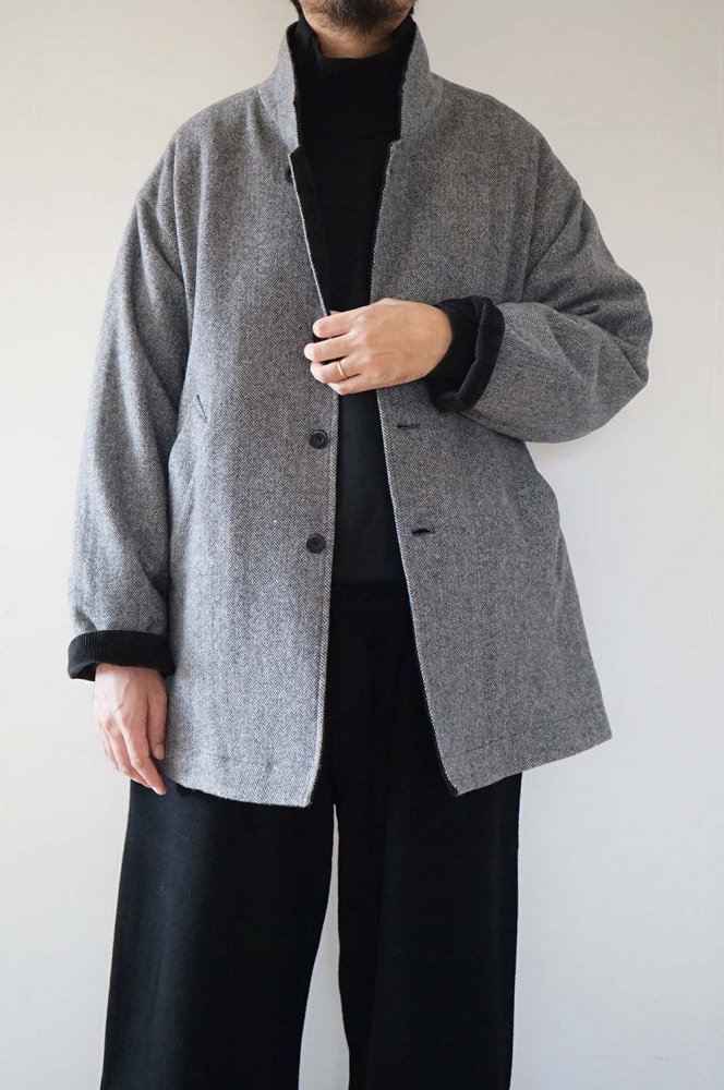 Novem Jacket<br>Gray Herringbone<br>