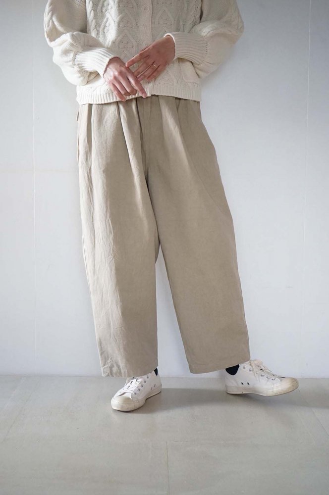 KATSURAGI TWILL KUNG FU PANTS<br>VINTAGE BEIGE<br>