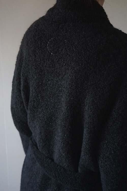 COSMIC WONDER Alpaca loop knit folk collar cardigan