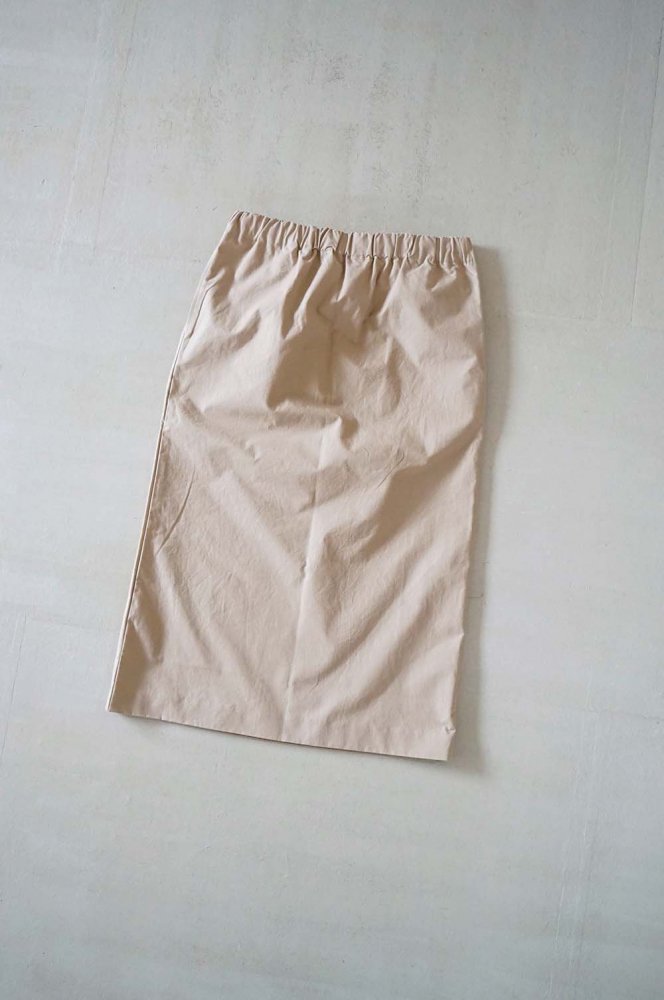 Cotton tight skirt<br>Beige<br>