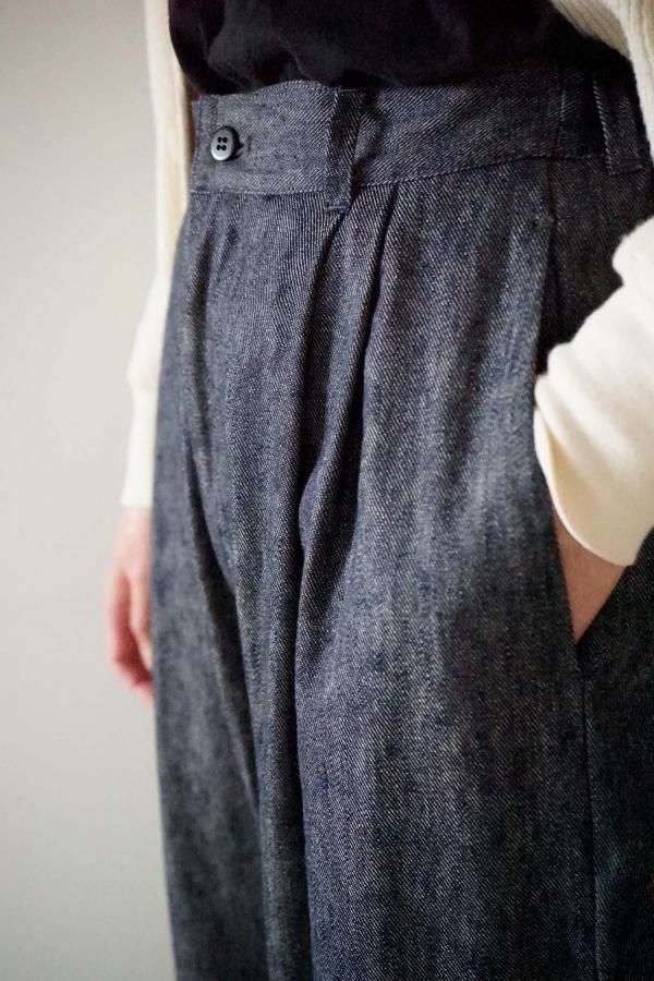 パンツ EEL Ironari Timer pants Indigo Ironari Timer pants