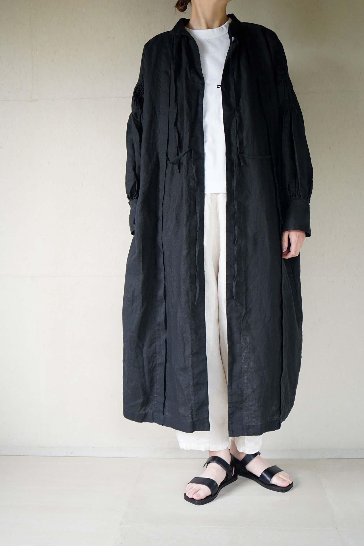 줿 Gathered dress<br>black<br>