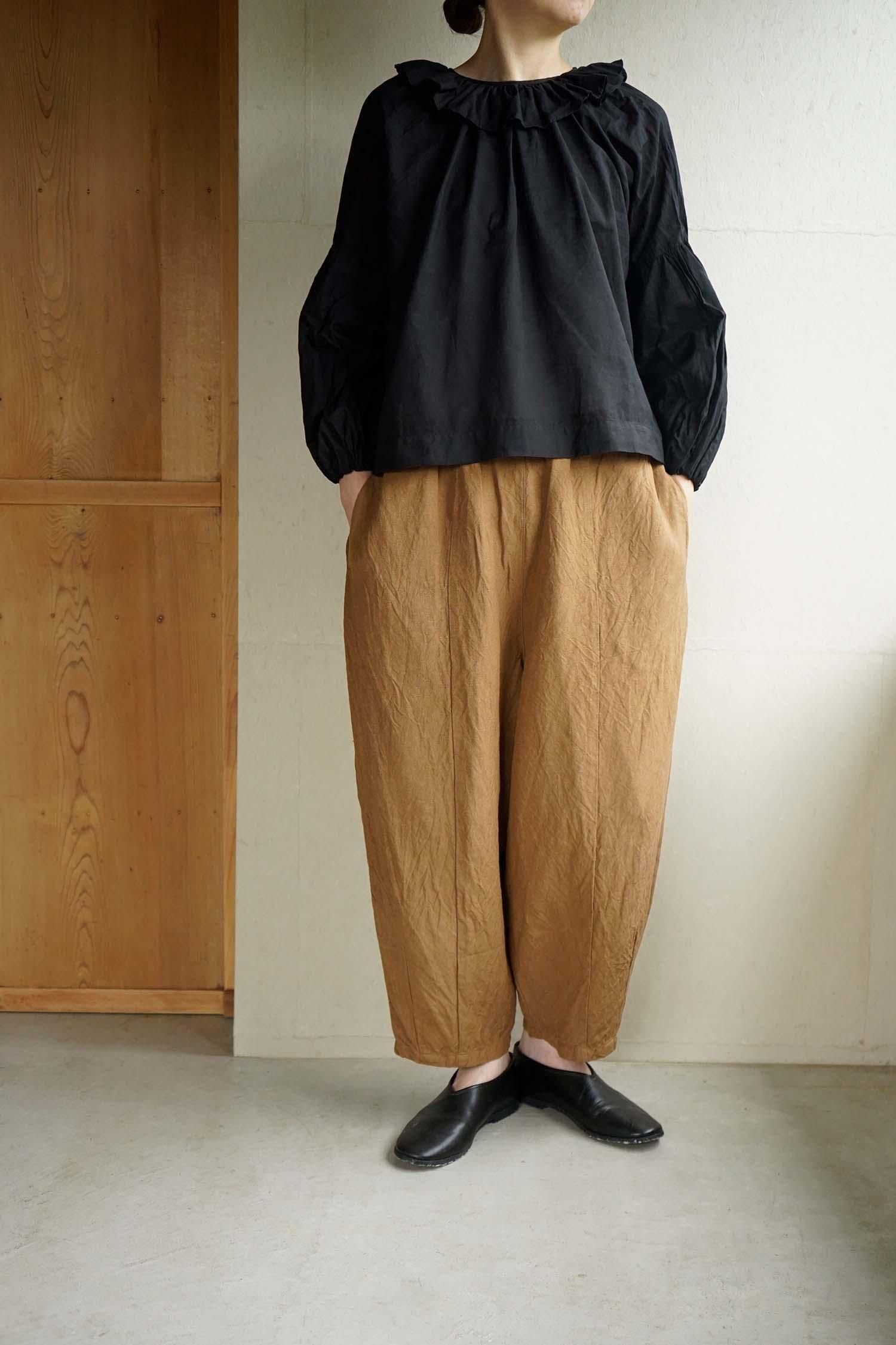 LINEN VISCOSE CHARLIE PANTS<br>CAMEL<br>