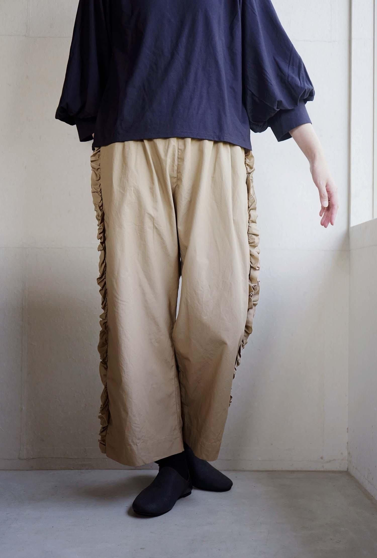 VIVIENNE PANTS<br>MAT BEIGE<br>