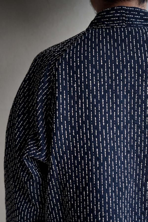 mittan 中わた刺し子織ジャケット 中綿 MITTAN | 中わた刺し子織ジャケット - c a b i n e t O N L I N E