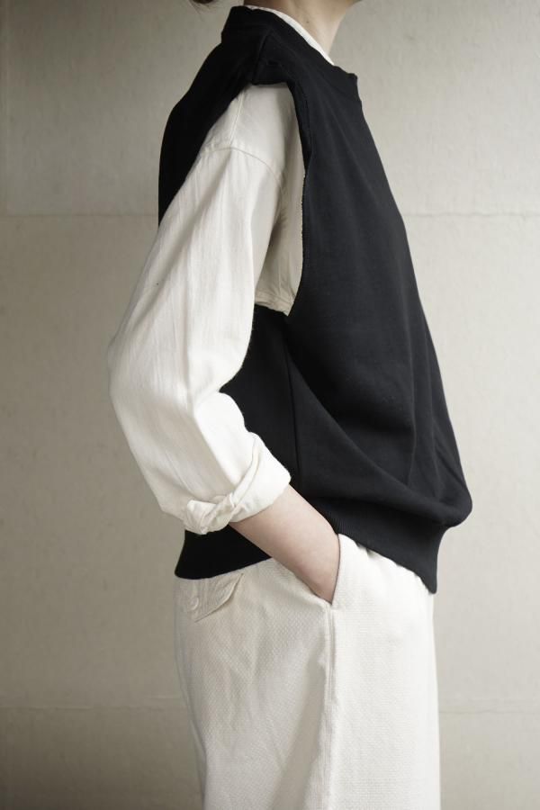 homspun コンパクト裏毛 ベスト