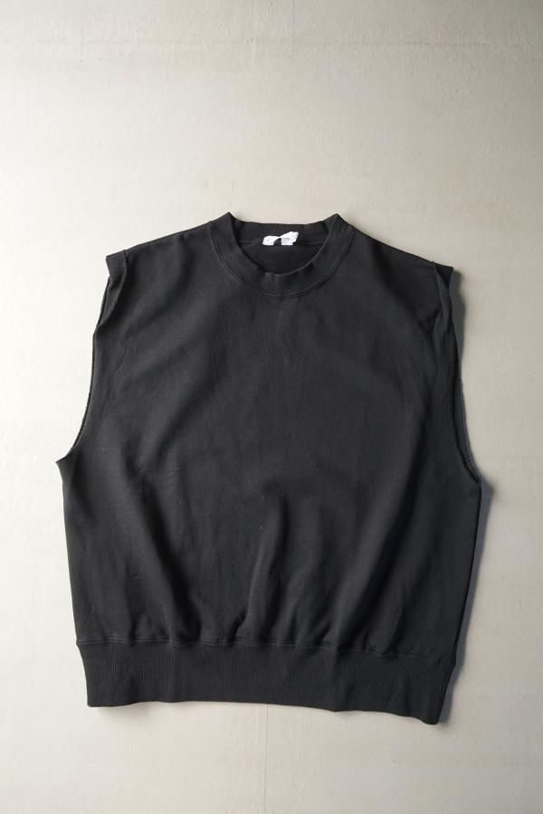 Homspun　コンパクト裏毛ベスト　ブラック homspun コンパクト裏毛ベスト ブラック | rasikufuku